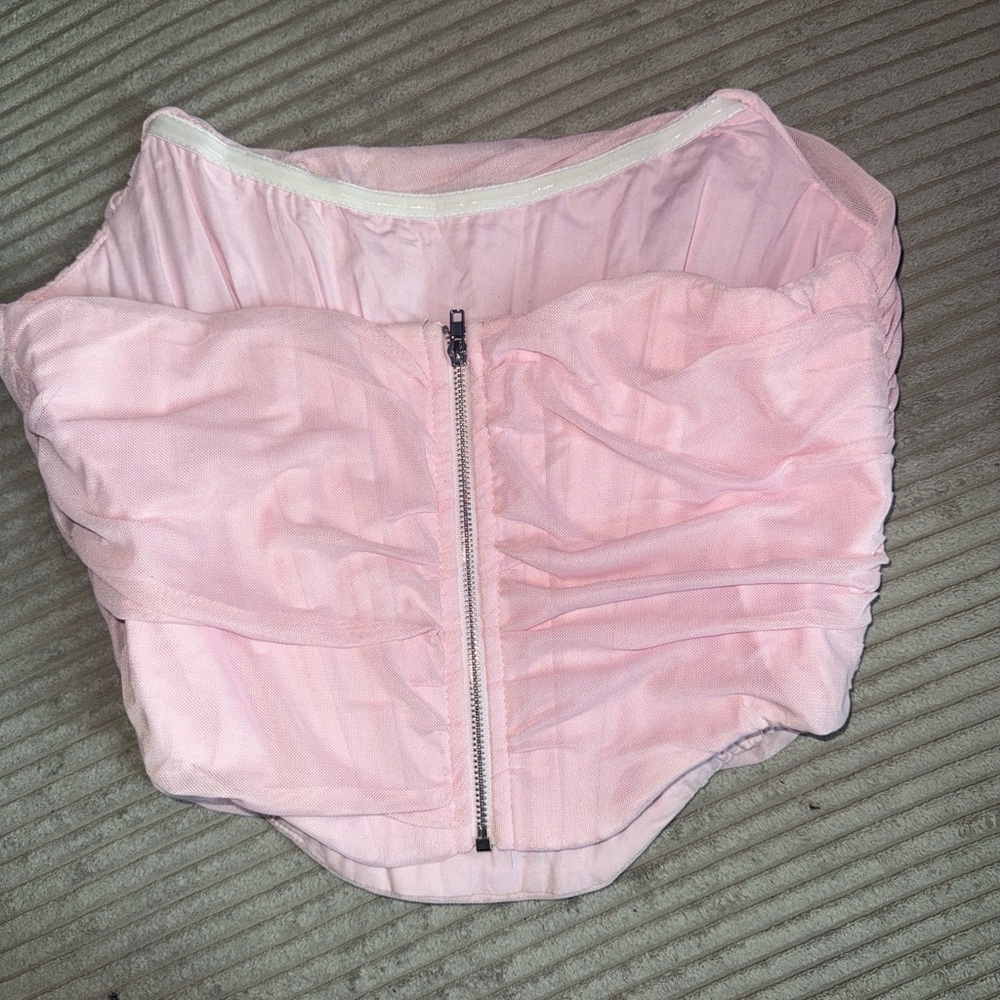 SHEIN Pink Ruched Top - Picture 2 of 3